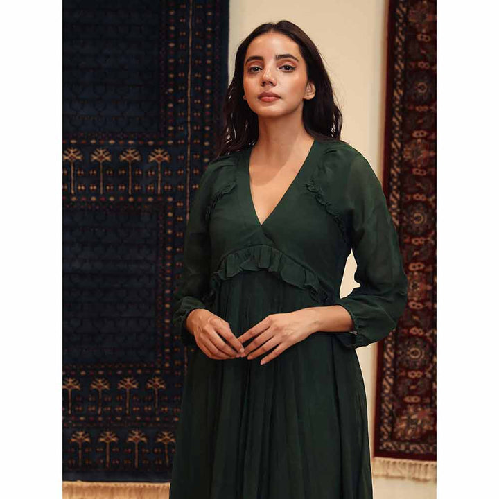 Rozana  Jaipur Amina Green Dress