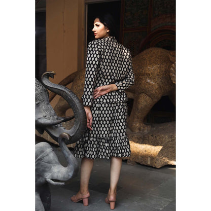 Gulabo Jaipur Aqsa Black Dress (Set of 2)
