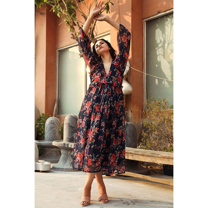 Gulabo Jaipur Ruby Blue Dress (XXS )