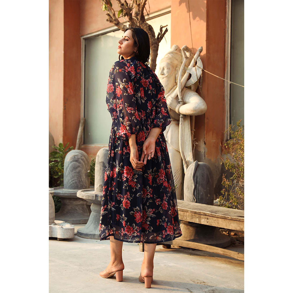 Gulabo Jaipur Ruby Blue Dress (XXS )
