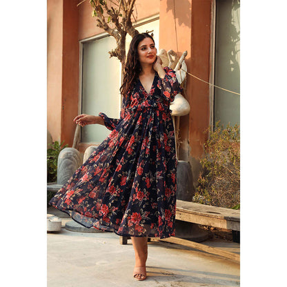 Gulabo Jaipur Ruby Blue Dress (XXS )