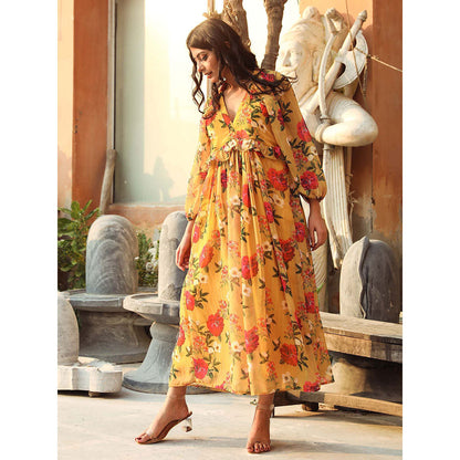 Gulabo Jaipur Ruby Yellow Dress