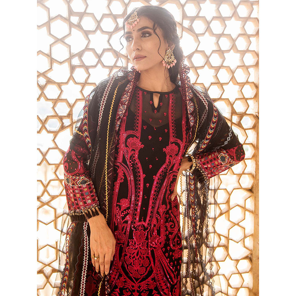 Gulabo Jaipur Norin Black Kurta (Set of 4)
