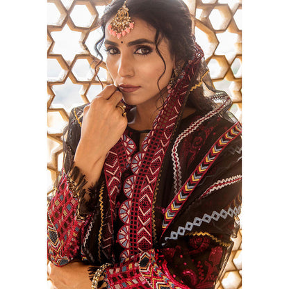 Gulabo Jaipur Norin Black Kurta (Set of 4)