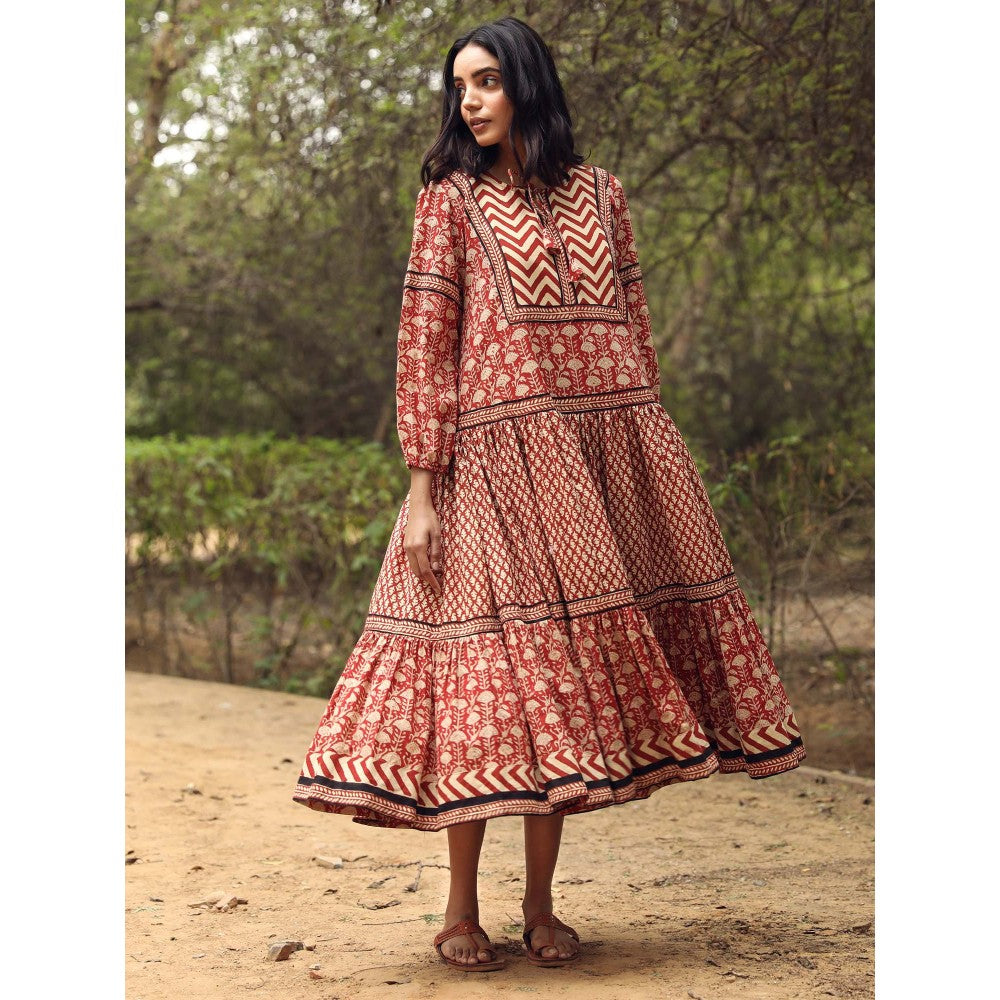 Gulabo Jaipur Ahana Red Dress