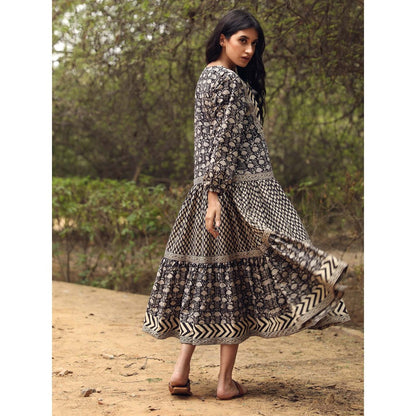Gulabo Jaipur Ahana Black Dress