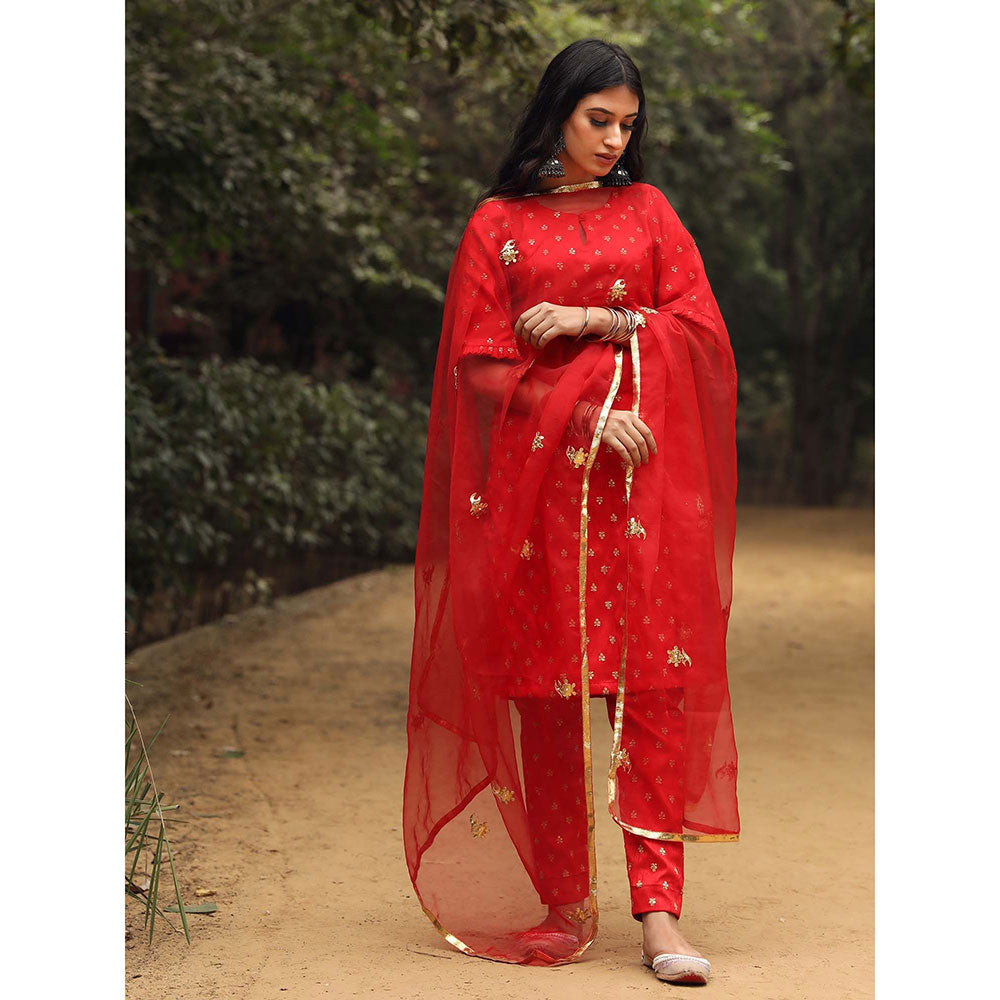 Gulabo Jaipur Falki Straight Kurta (Set of 3)