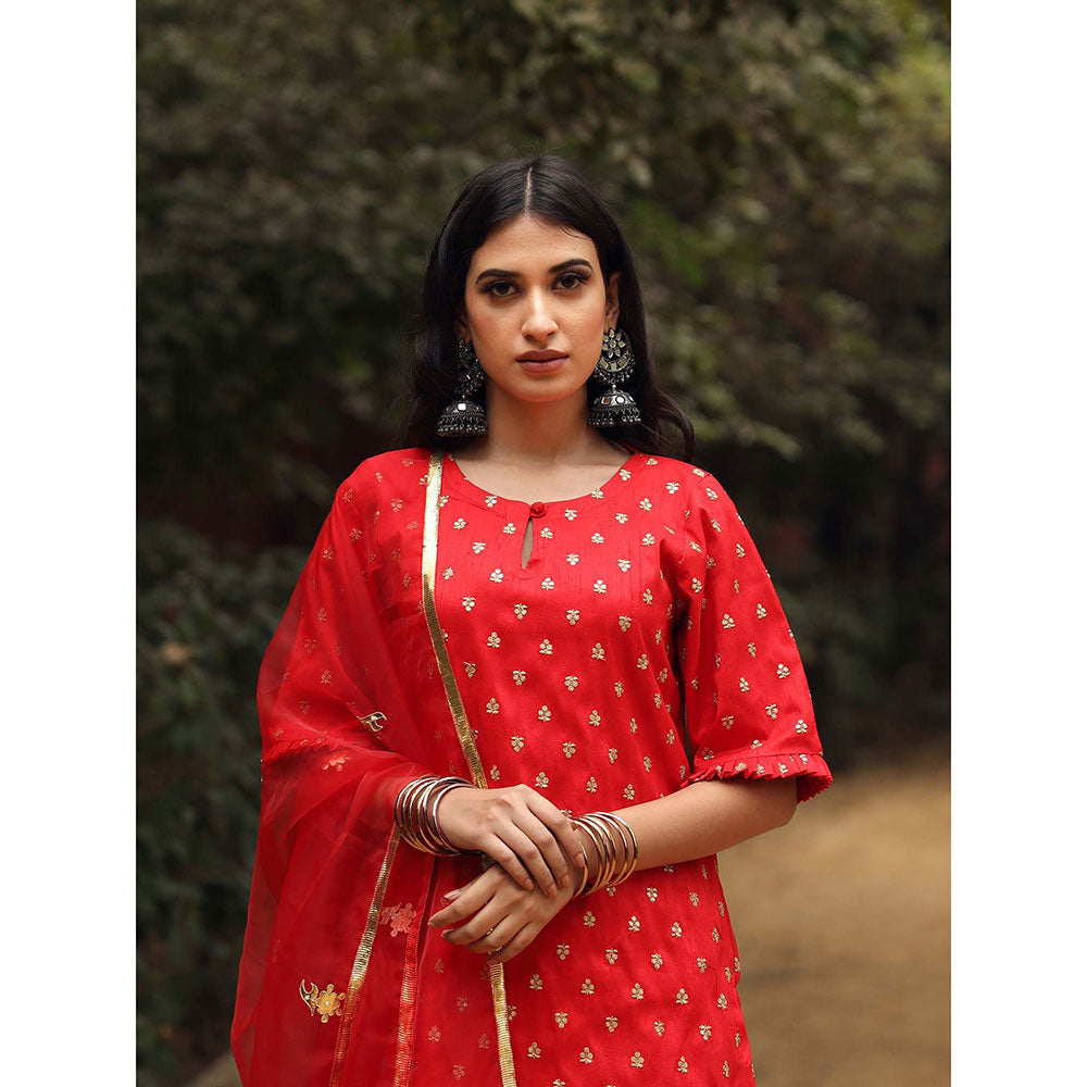 Gulabo Jaipur Falki Straight Kurta (Set of 3)