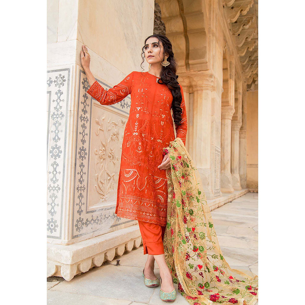 Gulabo Jaipur Fulki Red Pant (Set of 2)
