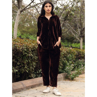 Gulabo Jaipur Fulki Brown Pant (Set of 2)