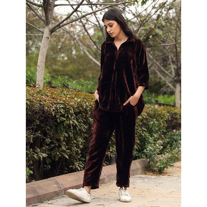 Gulabo Jaipur Fulki Brown Pant (Set of 2)