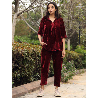 Gulabo Jaipur Fulki Brown Pant (Set of 2)