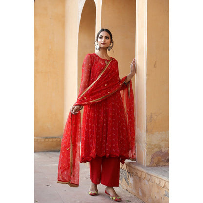 Gulabo Jaipur Gomti Red (Set of 4)