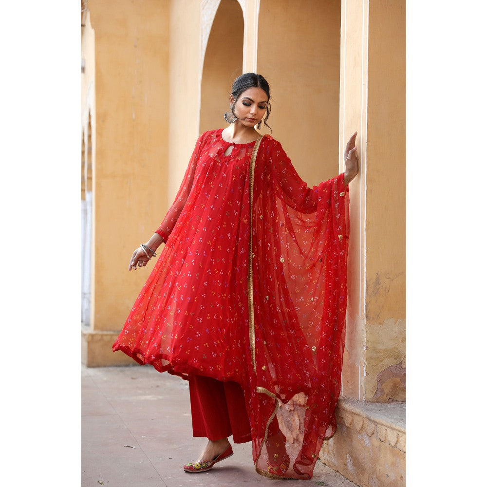 Gulabo Jaipur Gomti Red (Set of 4)