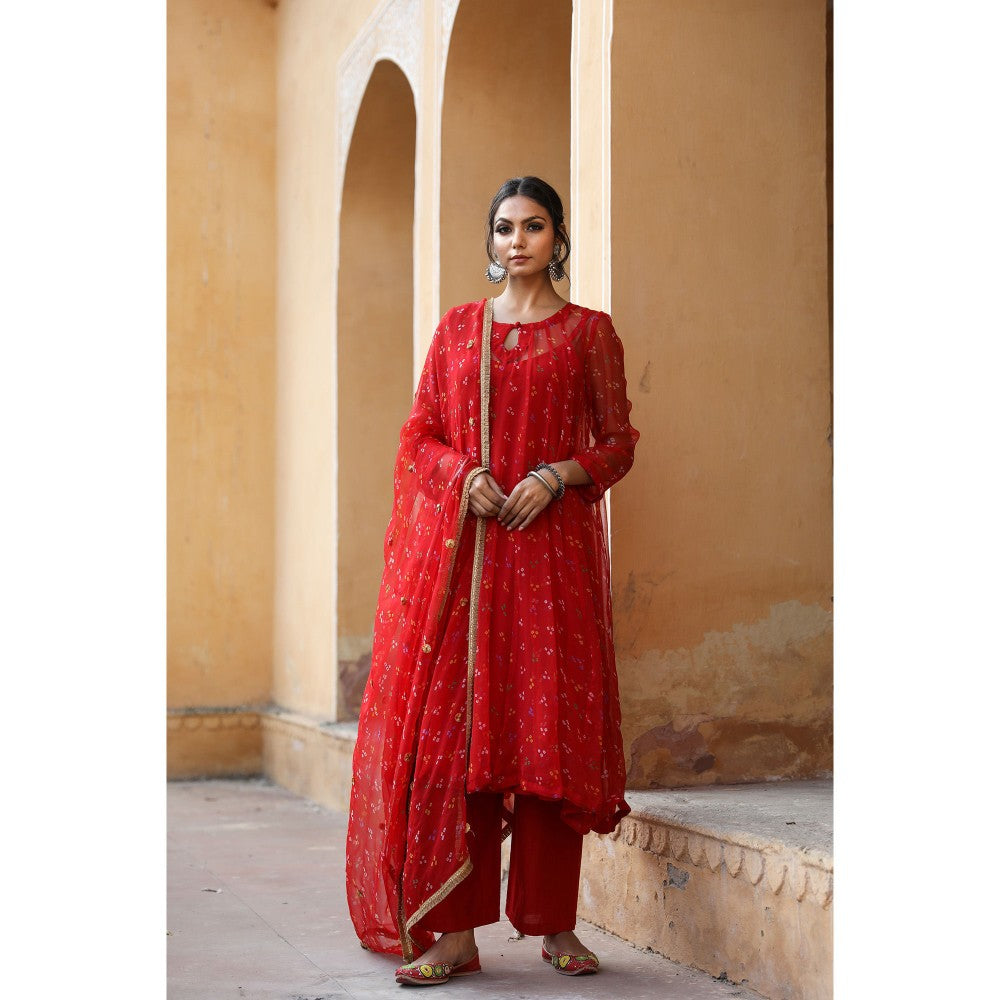 Gulabo Jaipur Gomti Red (Set of 4)