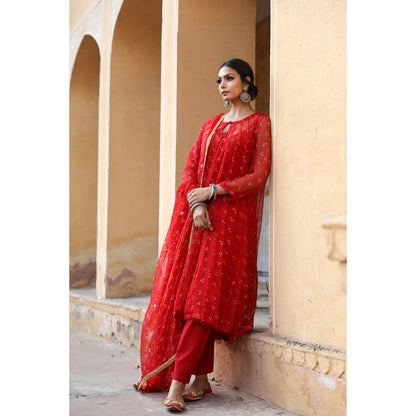 Gulabo Jaipur Gomti Red (Set of 4)