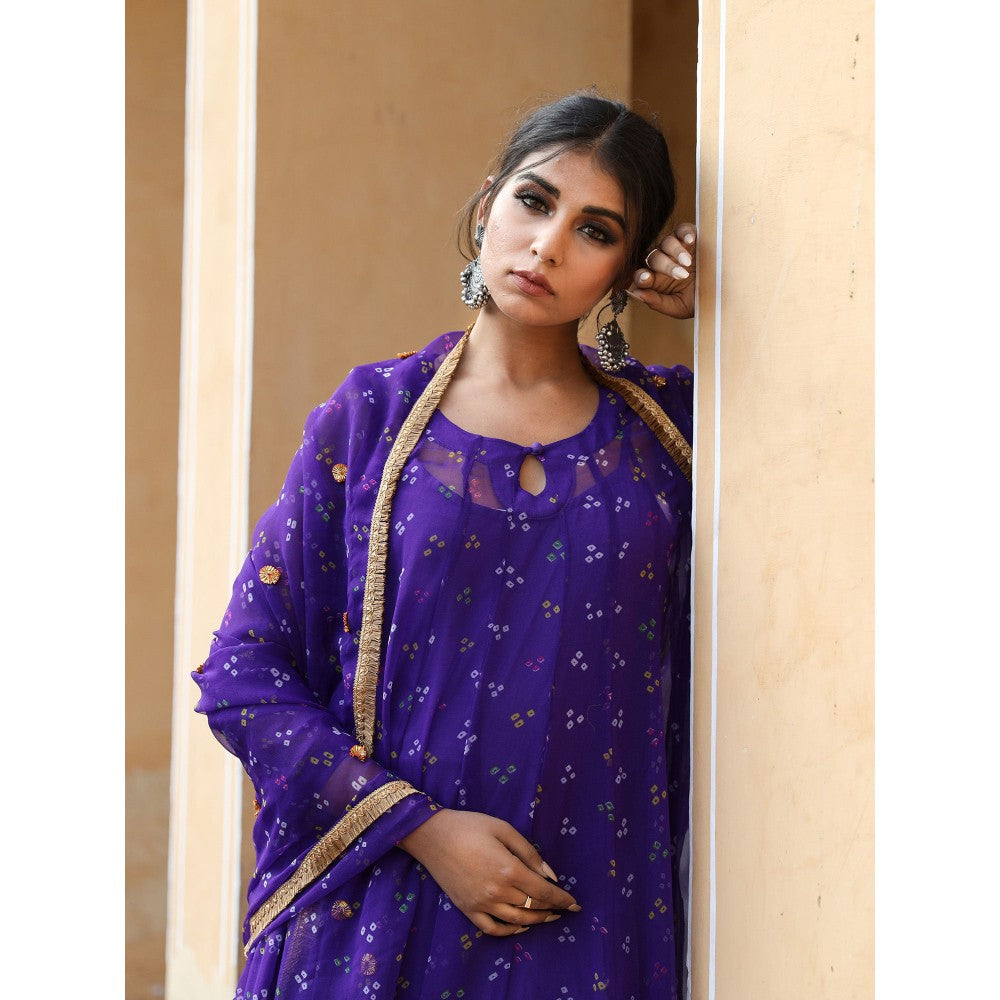 Gulabo Jaipur Gomti Purple (Set of 4)