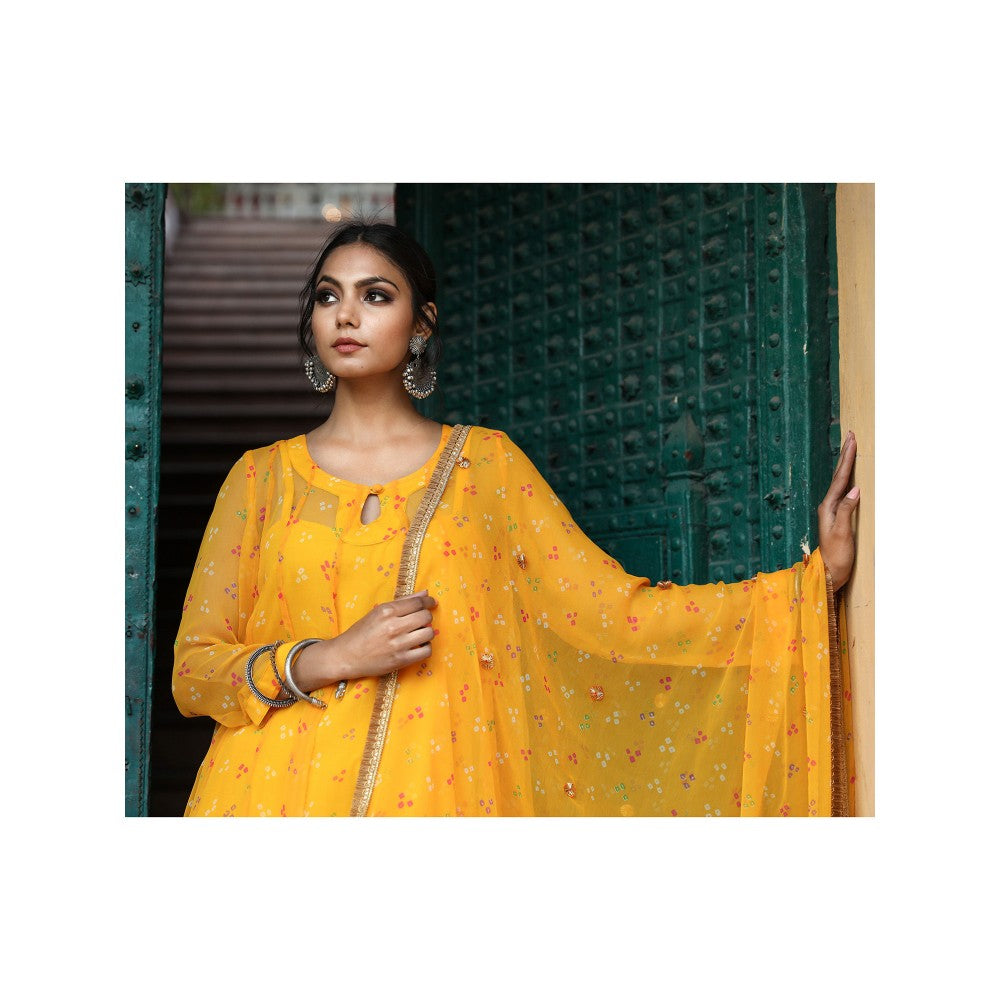 Gulabo Jaipur Gomti Yellow (Set of 4)
