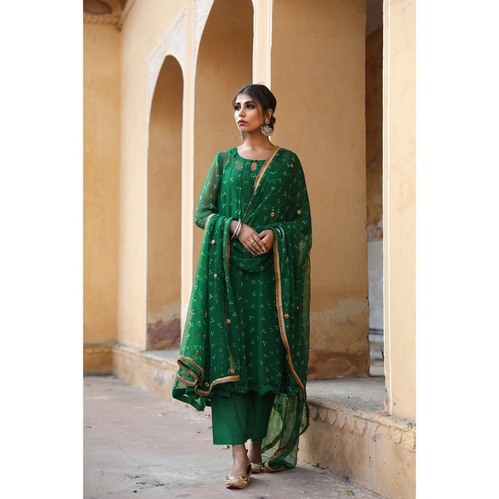 Gulabo Jaipur Gomit Green (Set of 4)
