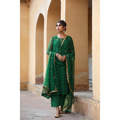 Gulabo Jaipur Gomit Green (Set of 4)