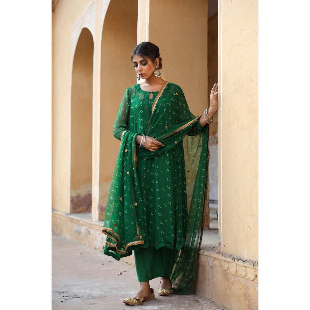 Gulabo Jaipur Gomit Green (Set of 4)
