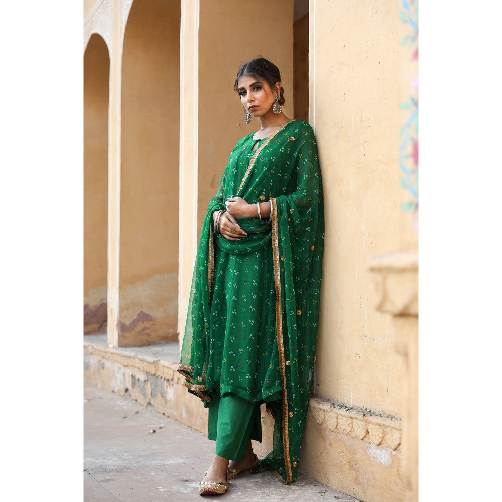 Gulabo Jaipur Gomit Green (Set of 4)