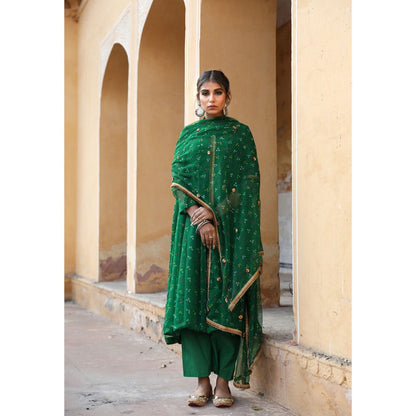 Gulabo Jaipur Gomit Green (Set of 4)