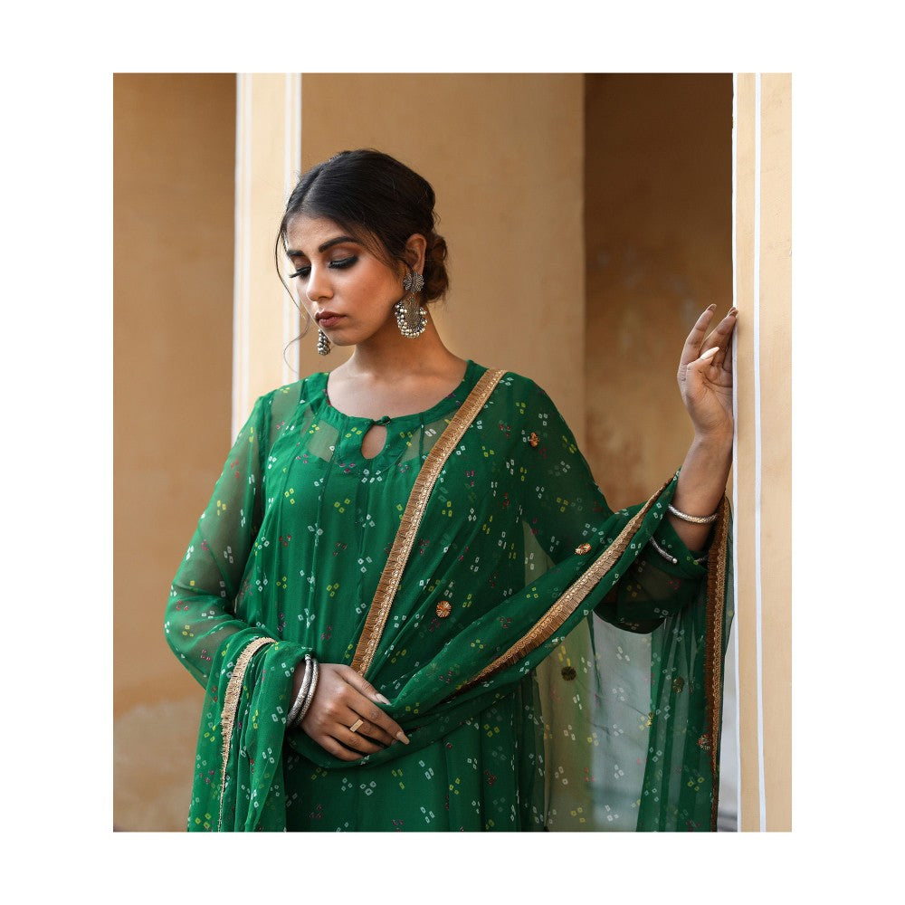 Gulabo Jaipur Gomit Green (Set of 4)