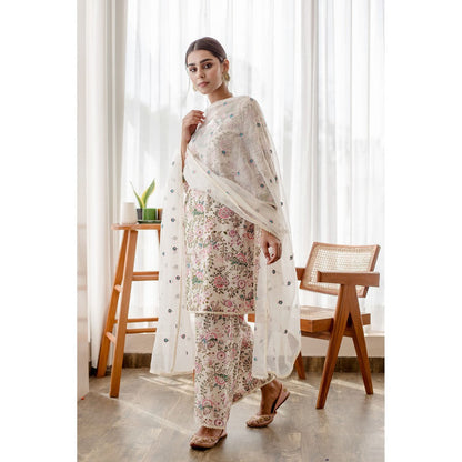 Gulabo Jaipur Lily White Straight (Set of 3)