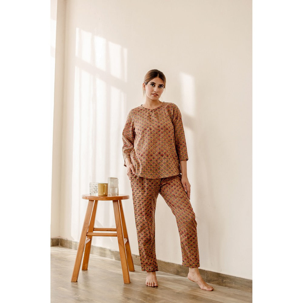 Gulabo Jaipur Pansy Brown Co-Ord (Set of 2)