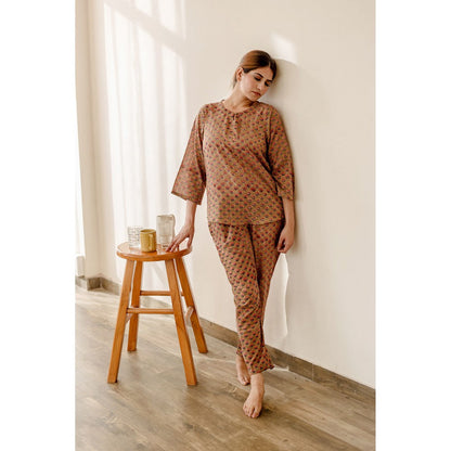 Gulabo Jaipur Pansy Brown Co-Ord (Set of 2)