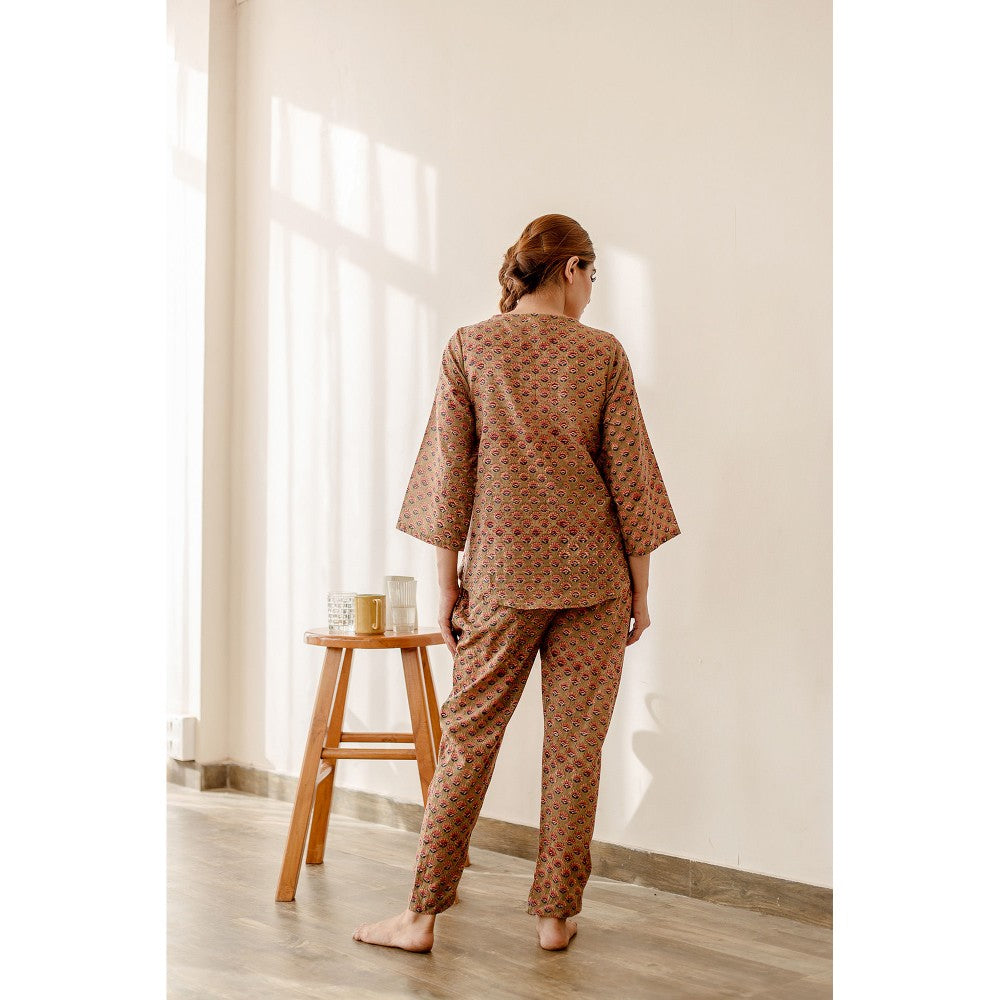 Gulabo Jaipur Pansy Brown Co-Ord (Set of 2)