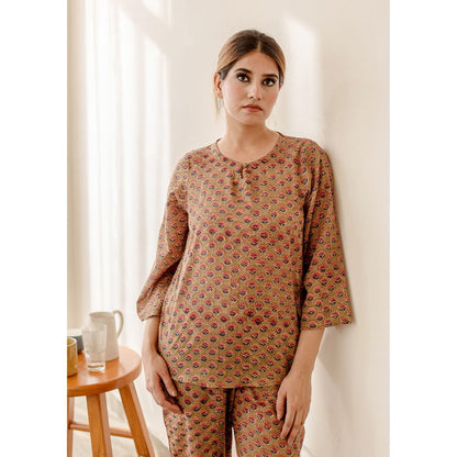 Gulabo Jaipur Pansy Brown Co-Ord (Set of 2)