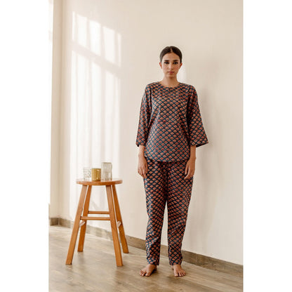 Gulabo Jaipur Pansy Blue Co-Ord (Set of 2)