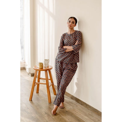 Gulabo Jaipur Pansy Blue Co-Ord (Set of 2)