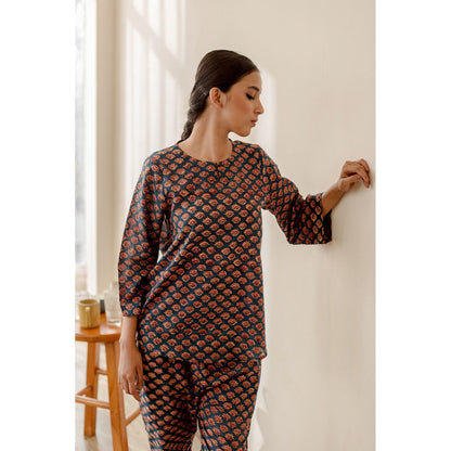 Gulabo Jaipur Pansy Blue Co-Ord (Set of 2)