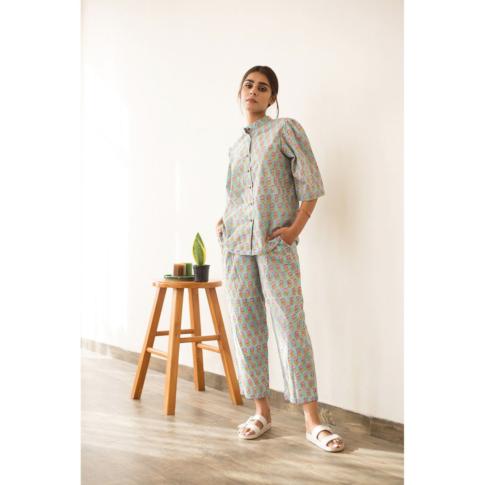 Gulabo Jaipur Star Blue Co-Ord (Set of 2)
