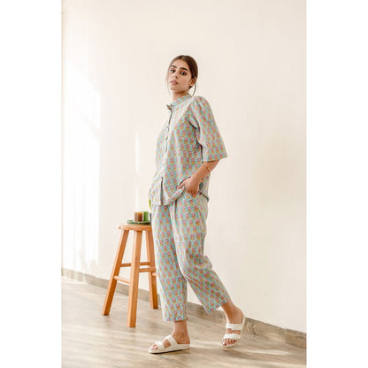 Gulabo Jaipur Star Blue Co-Ord (Set of 2)