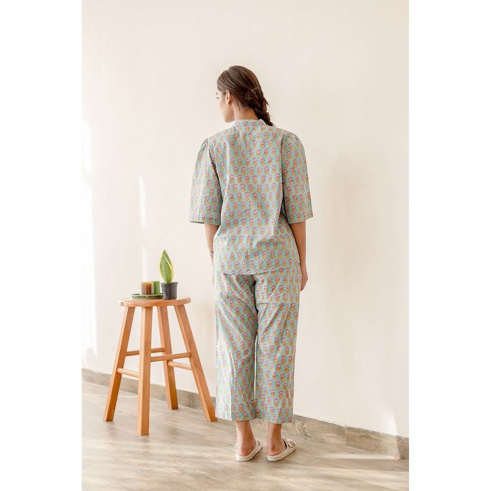 Gulabo Jaipur Star Blue Co-Ord (Set of 2)