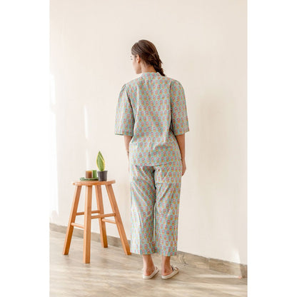Gulabo Jaipur Star Blue Co-Ord (Set of 2)