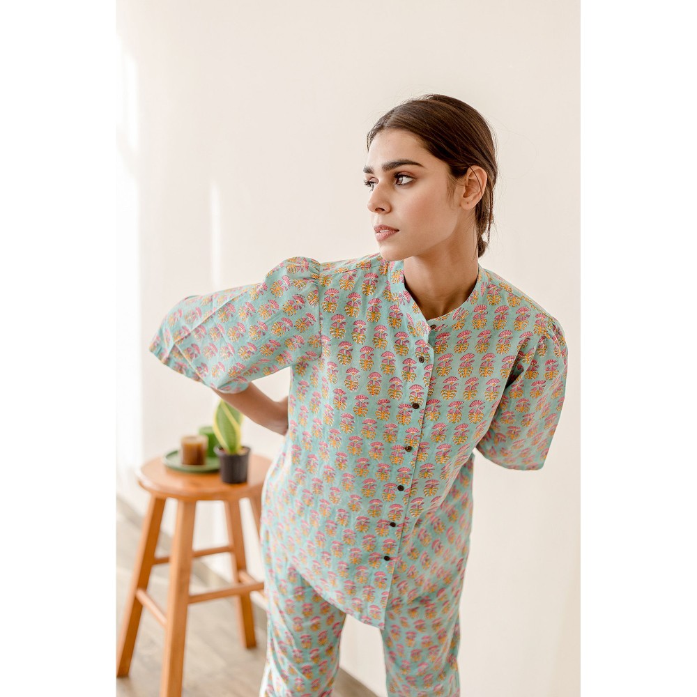 Gulabo Jaipur Star Blue Co-Ord (Set of 2)