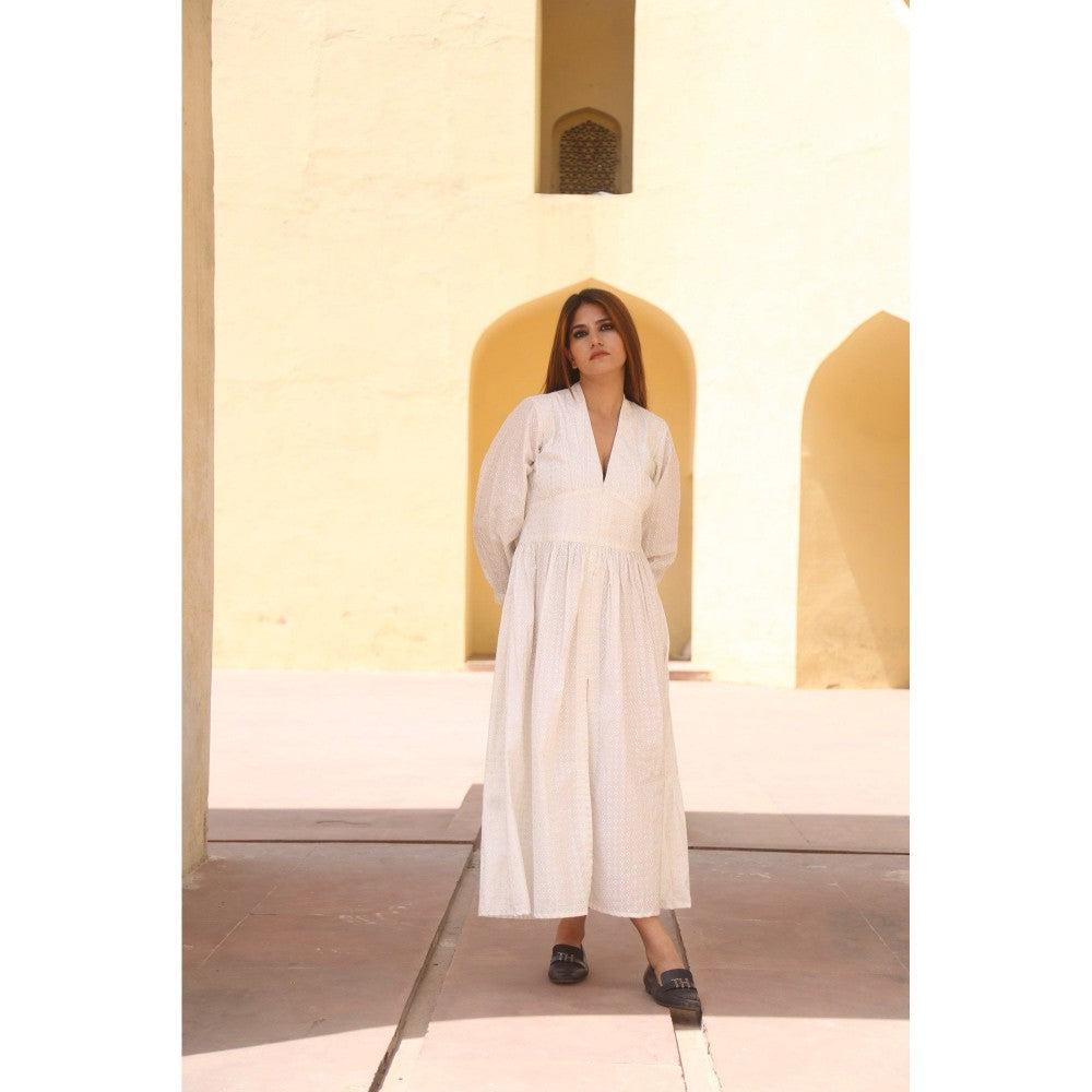 Gulabo Jaipur Lilac White Dress