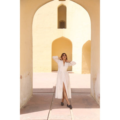 Gulabo Jaipur Lilac White Dress