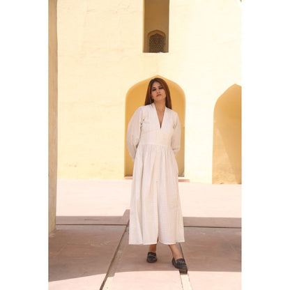 Gulabo Jaipur Lilac White Dress