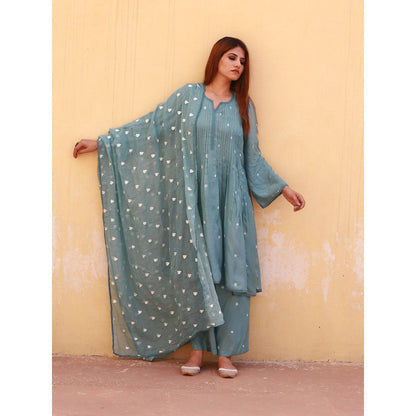 Gulabo Jaipur Ada Sky Kurta (Set of 3)