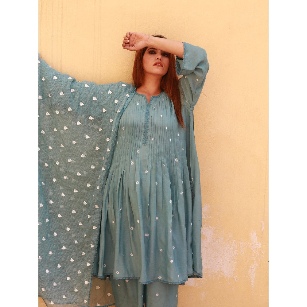 Gulabo Jaipur Ada Sky Kurta (Set of 3)