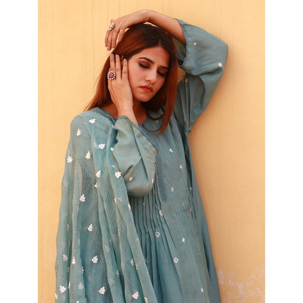 Gulabo Jaipur Ada Sky Kurta (Set of 3)