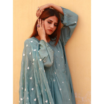 Gulabo Jaipur Ada Sky Kurta (Set of 3)