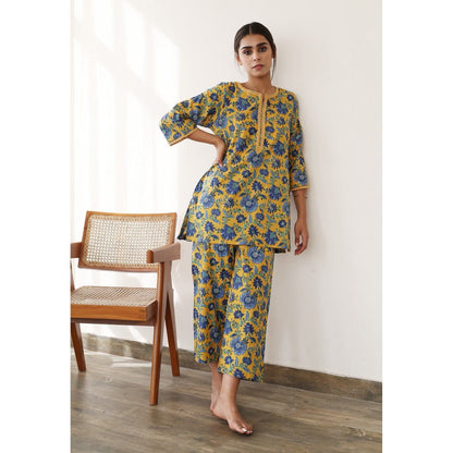 Gulabo Jaipur Tulip Yellow Kurta (Set of 2)