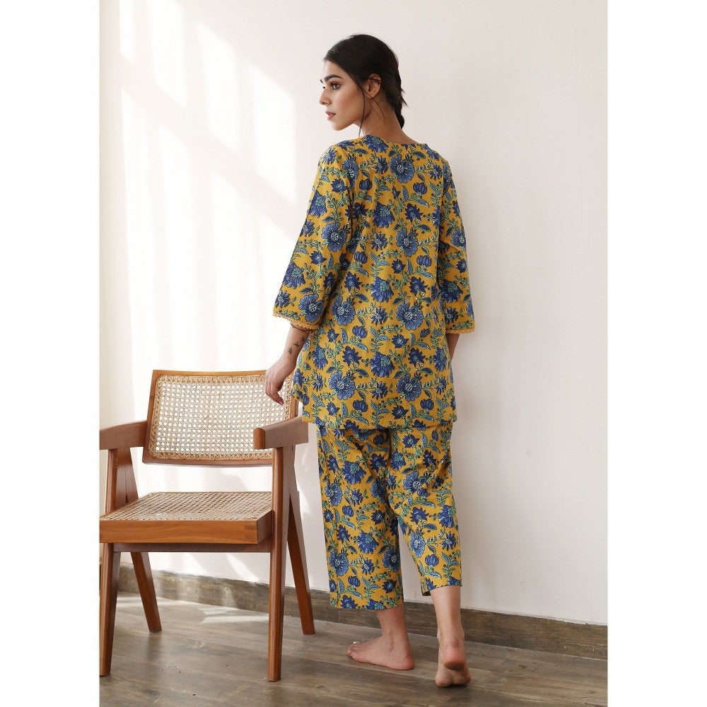Gulabo Jaipur Tulip Yellow Kurta (Set of 2)